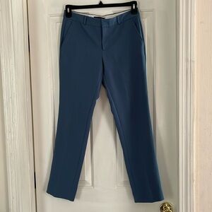 BANANA REPUBLIC STRETCH TWILL RYAN STRAIGHT DRESS PANTS in BLUE SZ 4
